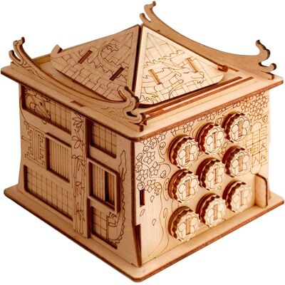 Escape Welt Boîte Puzzle Maison du Dragon - Jeu d'Évasion en Bois - Publicité Escape Welt Boîte Puzzle Maison du Dragon - Jeu d'Évasion en Bois - Publicité