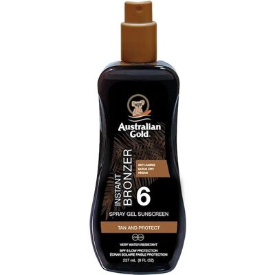 Australian Gold Spray Gel Sonnenschutz Mit Instant Bronzere SPF 6 Australian Gold Spray Gel Sonnenschutz Mit Instant Bronzere SPF 6