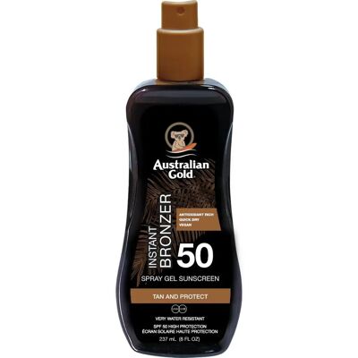Australian Gold Spray Gel WIth Bronzer SPF50 (237 ml) Australian Gold Spray Gel WIth Bronzer SPF50 (237 ml)