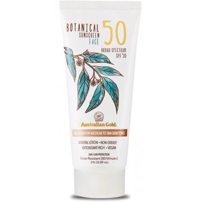 Australian Gold Botaniczne Krem Przeciwsłoneczny Z Tonną Twarzy Średnio-Brązowy SPF 50 (88 ml) Australian Gold Botaniczne Krem Przeciwsłoneczny Z Tonną Twarzy Średnio-Brązowy SPF 50 (88 ml)