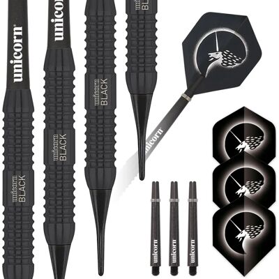 Unicorn Schwarz Messing Weiche Darts - 19 g - Darts Unicorn Schwarz Messing Weiche Darts - 19 g - Darts