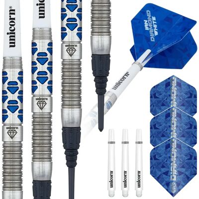 Unicorn - Maestro Ian Diamond White Soft Darts - 18 g - Darts Unicorn - Maestro Ian Diamond White Soft Darts - 18 g - Darts