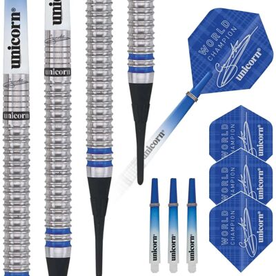Unicorn Gary Anderson 18g Darts Doux Bleus - Darts - Publicité Unicorn Gary Anderson 18g Darts Doux Bleus - Darts - Publicité