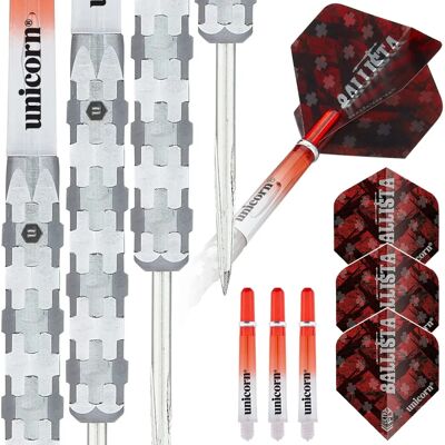 Unicorn Steel Tip Darts Set 90% Tungsten - Strong Grip Flights 21/23/25G Unicorn Steel Tip Darts Set 90% Tungsten - Strong Grip Flights 21/23/25G