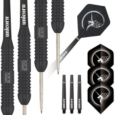 Unicorn Core Plus Schwarze Messing Darts - 24 G Unicorn Core Plus Schwarze Messing Darts - 24 G