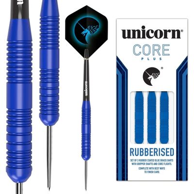 Unicorn Core Plus Rubberised Blue Stahl-Darts - 25g Unicorn Core Plus Rubberised Blue Stahl-Darts - 25g