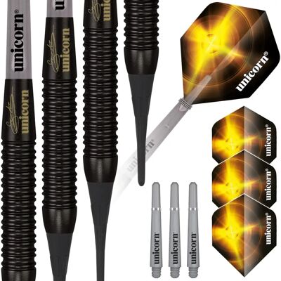 Unicorn Black Brass Gary Anderson Soft Darts - Unisex - Schwarz - 16g Unicorn Black Brass Gary Anderson Soft Darts - Unisex - Schwarz - 16g