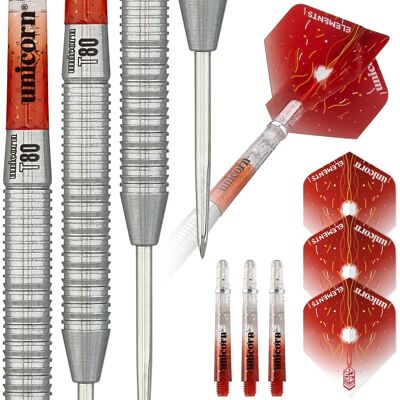 Unicorn Type 1 Tungsten Darts Set - Ultra Fly, 4 Elements Shafts, 20/22g Unicorn Type 1 Tungsten Darts Set - Ultra Fly, 4 Elements Shafts, 20/22g