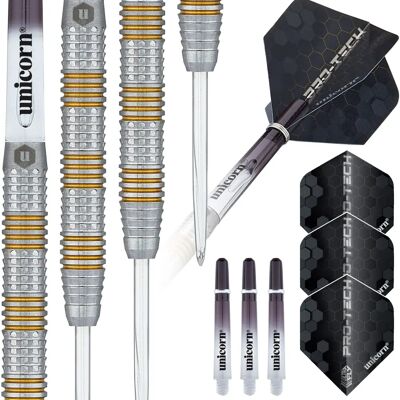 Unicorn Pro-Tech Stahlpfeile - 90% Wolfram, 25g, 3er Pack Unicorn Pro-Tech Stahlpfeile - 90% Wolfram, 25g, 3er Pack
