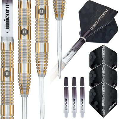 Unicorn Pro-Tech Stahl Darts - 24g - Langlebig & Ausgewogen Unicorn Pro-Tech Stahl Darts - 24g - Langlebig & Ausgewogen
