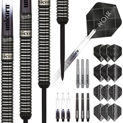 Unicorn Gary Anderson 25g Black Tungsten Darts - Professional Set Unicorn Gary Anderson 25g Black Tungsten Darts - Professional Set