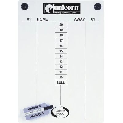 Unicorn Scoreboard - Magnetic Wipe Clean 400x570mm Unicorn Scoreboard - Magnetic Wipe Clean 400x570mm