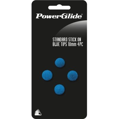 POWERGLIDE Pontas para Bilhar e Snooker - Pack de 4, Azul, Padrão POWERGLIDE Pontas para Bilhar e Snooker - Pack de 4, Azul, Padrão