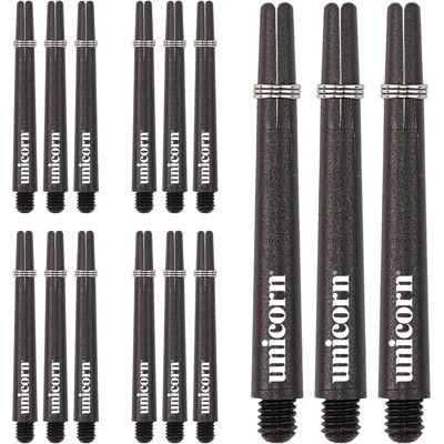 Unicorn Dart-Schaft - Mittel Schwarz 15 Stück - Dart Shafts Unicorn Dart-Schaft - Mittel Schwarz 15 Stück - Dart Shafts