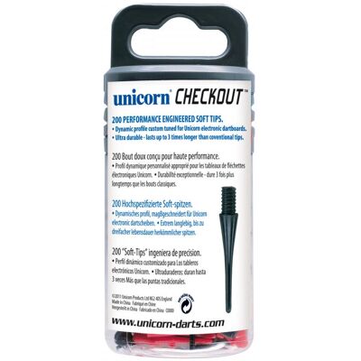Unicorn Checkout Soft Tips - Dartspitzen Unicorn Checkout Soft Tips - Dartspitzen