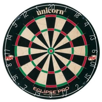 Unicorn D1179403 Eclipse Pro Bristle Dartboard - Dartboard - Black Unicorn D1179403 Eclipse Pro Bristle Dartboard - Dartboard - Black