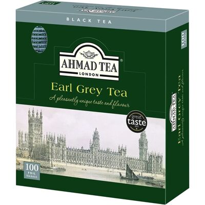 Ahmad Tea Earl Grey - Bustine di Tè Nero - 100 Pezzi Ahmad Tea Earl Grey - Bustine di Tè Nero - 100 Pezzi