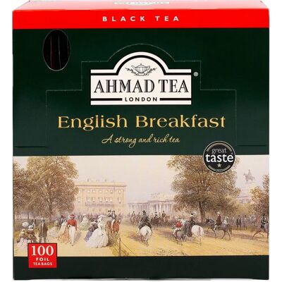 Ahmad Tea English Breakfast - Thé Noir - 100x2g - Publicité Ahmad Tea English Breakfast - Thé Noir - 100x2g - Publicité