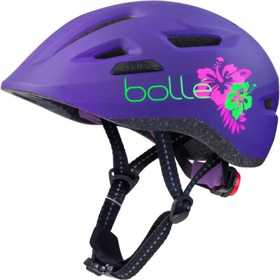Casque de vélo enfants Bollé Stance Jr - Fleur Pourpre - Casque enfants - Publicité Casque de vélo enfants Bollé Stance Jr - Fleur Pourpre - Casque enfants - Publicité