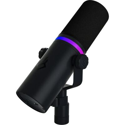 Beacn USB-C RGB Dynamisk Podcast-mikrofon - Svart Beacn USB-C RGB Dynamisk Podcast-mikrofon - Svart