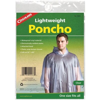 Dalesman Vinyl Poncho - Przezroczysty pełny krój - Wodoodporny pelerynka Dalesman Vinyl Poncho - Przezroczysty pełny krój - Wodoodporny pelerynka