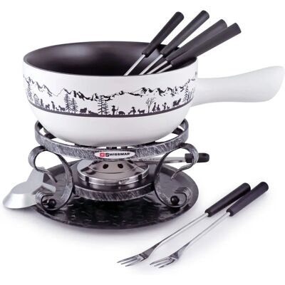 Swissmar Heidi Keramik Fondue-Set 9-tlg - Fondue-Set Swissmar Heidi Keramik Fondue-Set 9-tlg - Fondue-Set