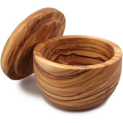 SWISSMAR Napoli Contenedor de Sal de Madera de Olivo - Almacenamiento de alimentos SWISSMAR Napoli Contenedor de Sal de Madera de Olivo - Almacenamiento de alimentos