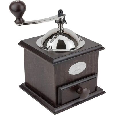 PEUGEOT 841-1 Macinino da caffè - noce - Acciaio e legno - 21 cm - Marrone scuro PEUGEOT 841-1 Macinino da caffè - noce - Acciaio e legno - 21 cm - Marrone scuro