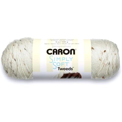 Caron Simply Soft Tweeds - Bianco Rotto - Filato Caron Simply Soft Tweeds - Bianco Rotto - Filato