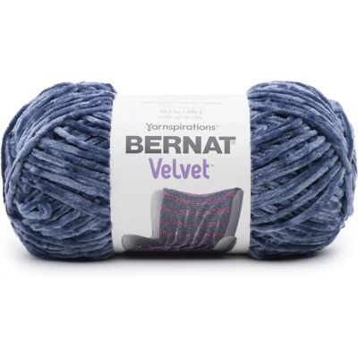 Bernat 16103232007 Indigo Polyester Chenille Garn - Garn Bernat 16103232007 Indigo Polyester Chenille Garn - Garn