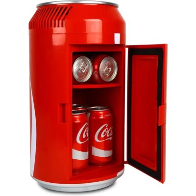 Coca Cola Mini Fridge - 5.4L Portable Cooler Warmer - 8 Can Beverage Drinks Cool Box Coca Cola Mini Fridge - 5.4L Portable Cooler Warmer - 8 Can Beverage Drinks Cool Box