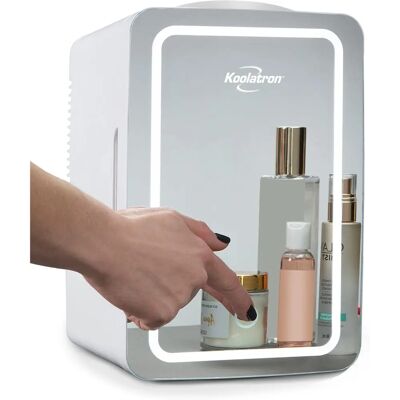 Koolatron Mini Fridge - LED Lighted Mirror - 6L Compact Refrigerator for Makeup & Skincare Koolatron Mini Fridge - LED Lighted Mirror - 6L Compact Refrigerator for Makeup & Skincare