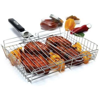 Broil King Multi-Grillkorb - Stal nierdzewna, odłączana rączka, 25x30x6 cm - Grillkorb Broil King Multi-Grillkorb - Stal nierdzewna, odłączana rączka, 25x30x6 cm - Grillkorb