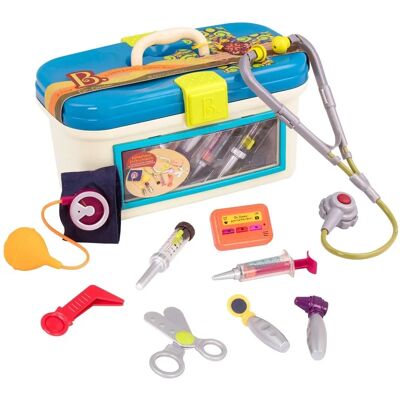 Zestaw lekarza B.toys - Niebieski - Zestaw do zabawy medycznej Zestaw lekarza B.toys - Niebieski - Zestaw do zabawy medycznej