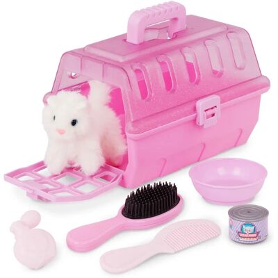 Battat- Play Circle- Porte-animaux - Petit chat en peluche - Jouets en peluche - Jeu de rôle Battat- Play Circle- Porte-animaux - Petit chat en peluche - Jouets en peluche - Jeu de rôle