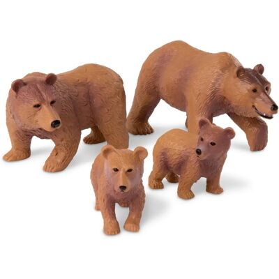 Terra AN2732Z Björnfamilj Djurfigurer - Leksak för Barn 3+ - 4 Delar Terra AN2732Z Björnfamilj Djurfigurer - Leksak för Barn 3+ - 4 Delar