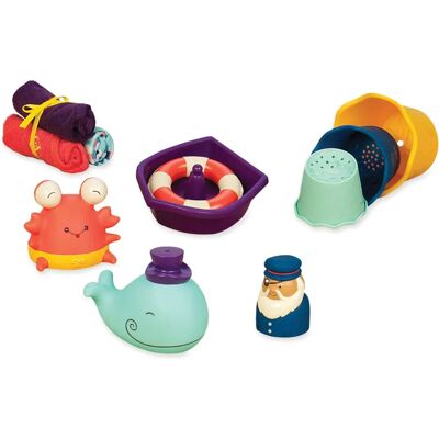 Jouets de bain B. Toys by Battat B Toys A Wee B Splashy - 11 pièces - Publicité Jouets de bain B. Toys by Battat B Toys A Wee B Splashy - 11 pièces - Publicité
