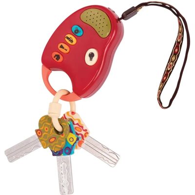 B. TOYS Spielzeug Autoschlüssel - Licht & Ton - Baby Interaktiv - Rot B. TOYS Spielzeug Autoschlüssel - Licht & Ton - Baby Interaktiv - Rot