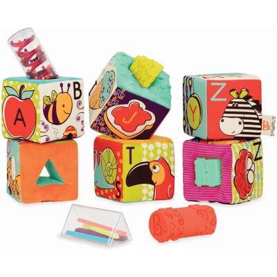 B. Toys ABC Block Party - Blocs en Tissu pour Bébé B. Toys ABC Block Party - Blocs en Tissu pour Bébé