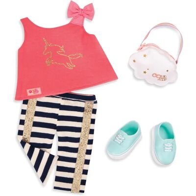 Our Generation Unicorn Wish Come True Outfit - Doll Clothes Our Generation Unicorn Wish Come True Outfit - Doll Clothes