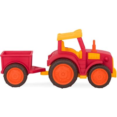 Battat Wonder Wheels Traktor - Röd och Orange - Lektraktor och Släpvagnset Battat Wonder Wheels Traktor - Röd och Orange - Lektraktor och Släpvagnset