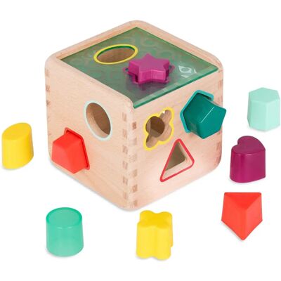 B. Toys BX1763Z Cubo de formas de madera - Juego de clasificación B. Toys BX1763Z Cubo de formas de madera - Juego de clasificación