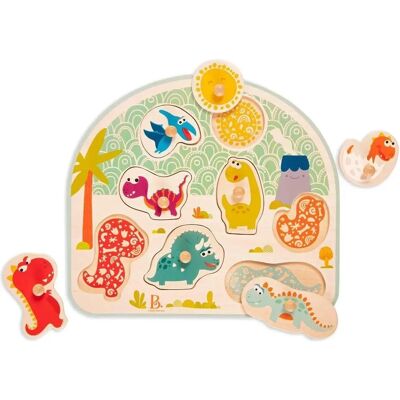 B.toys - Stomping Dinos - 8-teilig - Holzpuzzle B.toys - Stomping Dinos - 8-teilig - Holzpuzzle