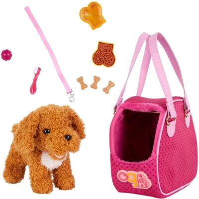 Our Generation - Hop In Dog Carrier - Pink - One Size - Doll accessory Our Generation - Hop In Dog Carrier - Pink - One Size - Doll accessory