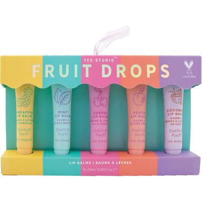 Yes Studio Fruit Drop Lip Balm Set - Hydrating, Fruity Scents Yes Studio Fruit Drop Lip Balm Set - Hydrating, Fruity Scents