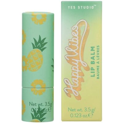 Yes Studio ‘Happy Vibes’ Pineapple Lip Balm - Lip Balm Yes Studio ‘Happy Vibes’ Pineapple Lip Balm - Lip Balm