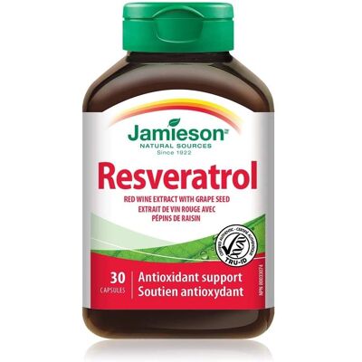 Jamieson Resveratrol 50 mg Extrakt z červeného vína - Doplněk stravy Jamieson Resveratrol 50 mg Extrakt z červeného vína - Doplněk stravy