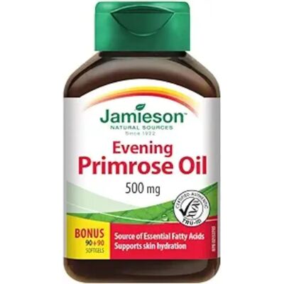 Jamieson Vitamins - Olio di Enotera - GLA, 180 Softgels Jamieson Vitamins - Olio di Enotera - GLA, 180 Softgels
