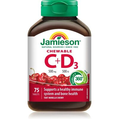 Jamieson Vitamina C D3 Ciliegia - Vitamine Jamieson Vitamina C D3 Ciliegia - Vitamine