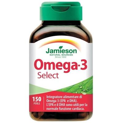 Jamieson Omega 3 Select - Supporto Cuore & Cervello - 150 Capsule Molli Jamieson Omega 3 Select - Supporto Cuore & Cervello - 150 Capsule Molli